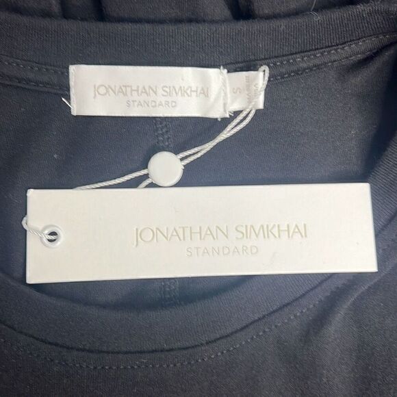 NWT Jonathan Simkhai Standard Sarah Dress cotton crew neck - Picture 14 of 16